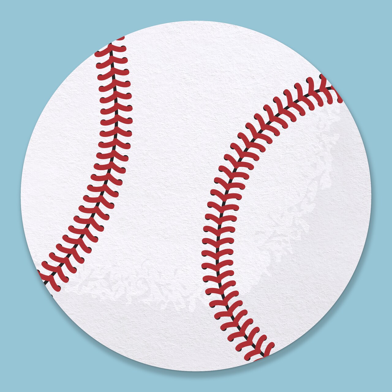 Big Dot of Happiness 25 Ct Baseball Drink Coasters, 4-Inch Disposable Round Paper Coasters for Birthday Party, Cocktail Table Decor for Bar Drinks